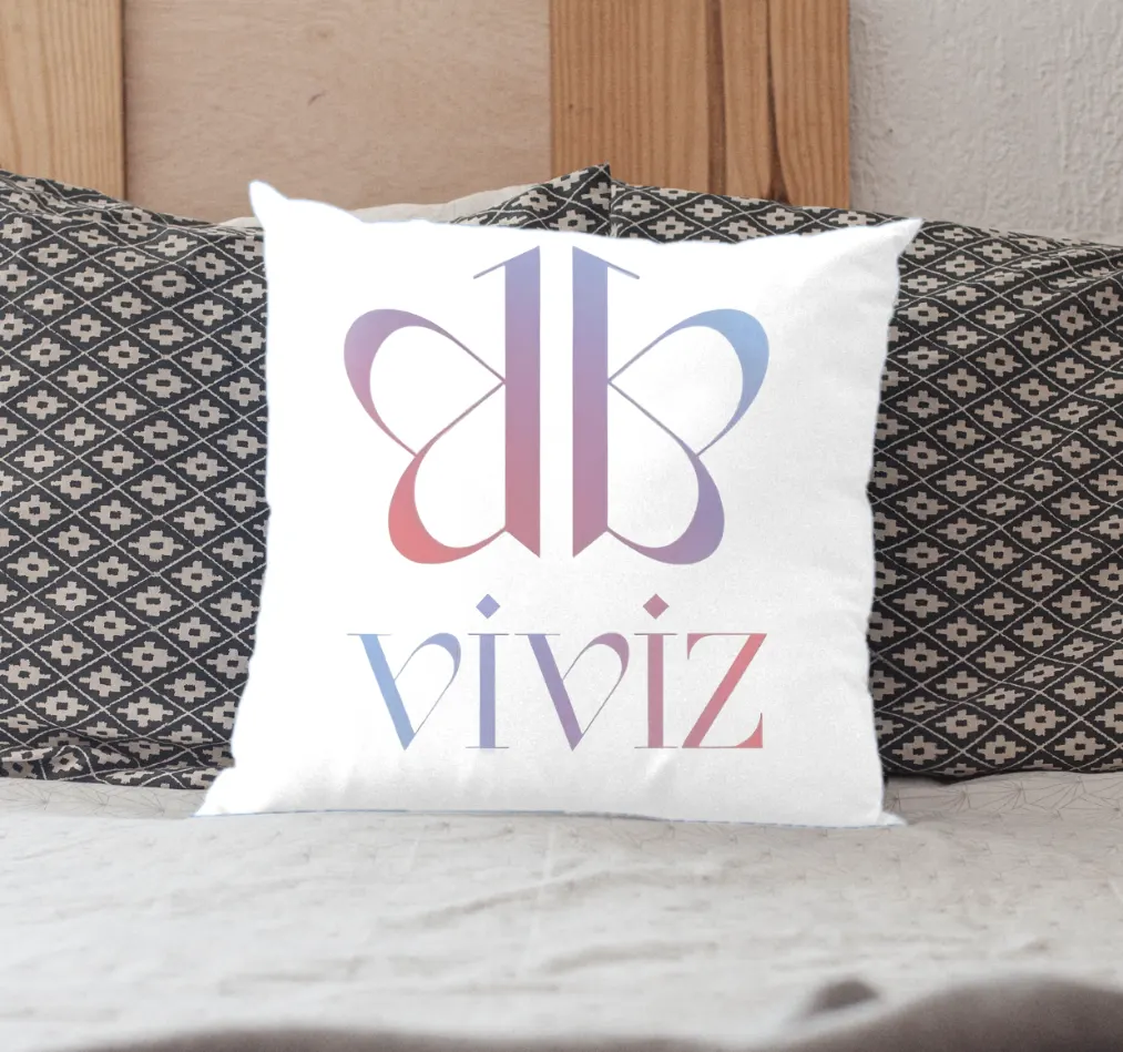 Viviz Butterfly Logo Pillow Case - Image 2