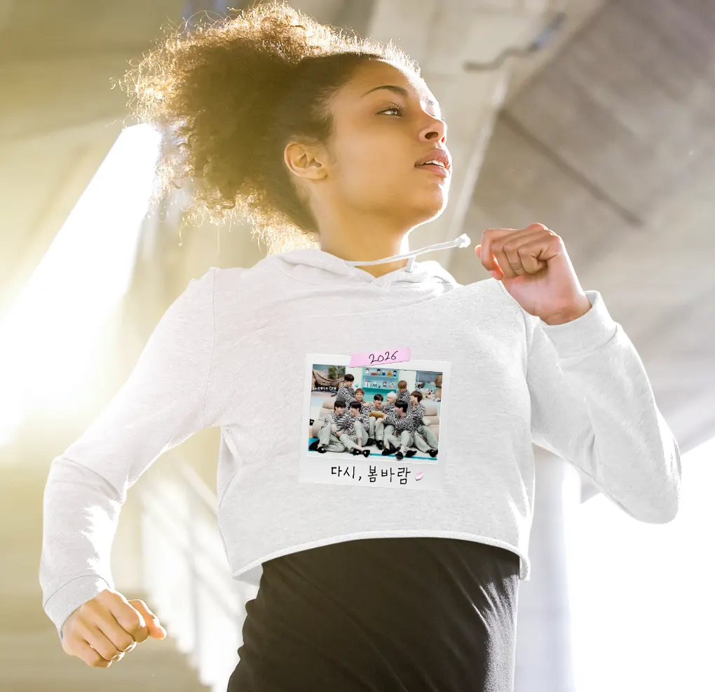 Wanna One Street Cropped Hoodie - Image 8