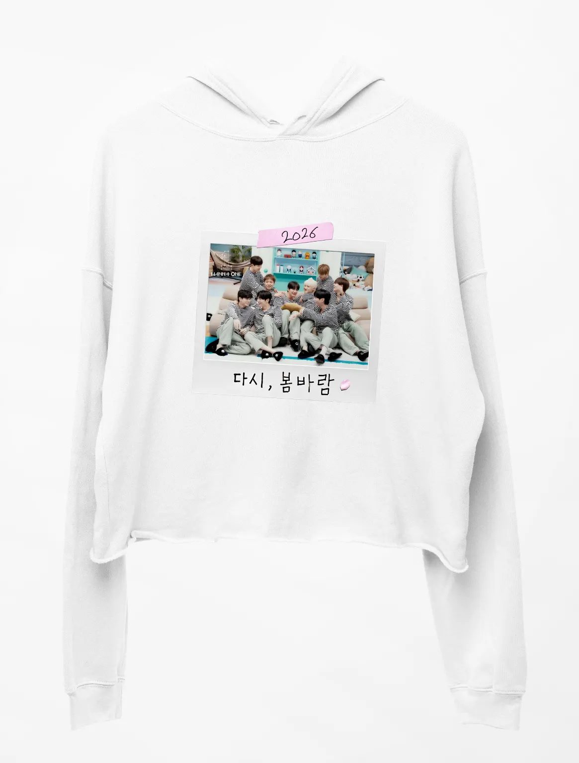Wanna One Street Cropped Hoodie - Image 2