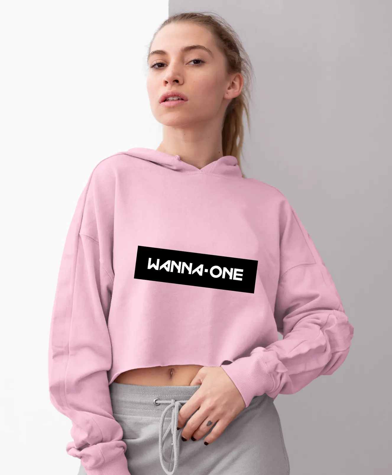 Wanna One Sunset Cropped Hoodie - Image 11