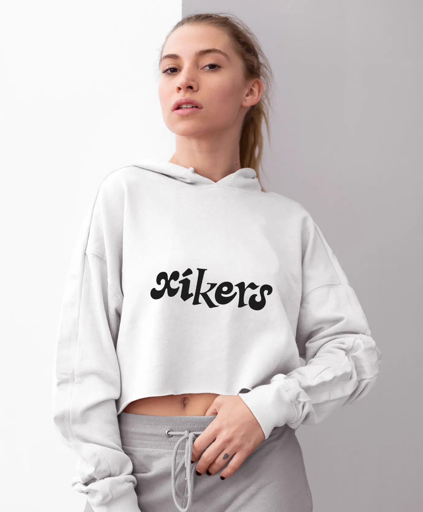 Xikers Route Zero Cropped Hoodie - Image 4