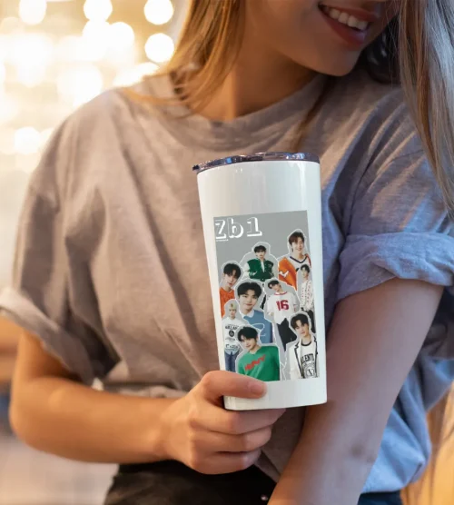 ZEROBASEONE Varsity Group Photo Water Bottle