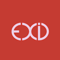 Exid logo on a red background, representing popular K-pop merchandise and fan gear.